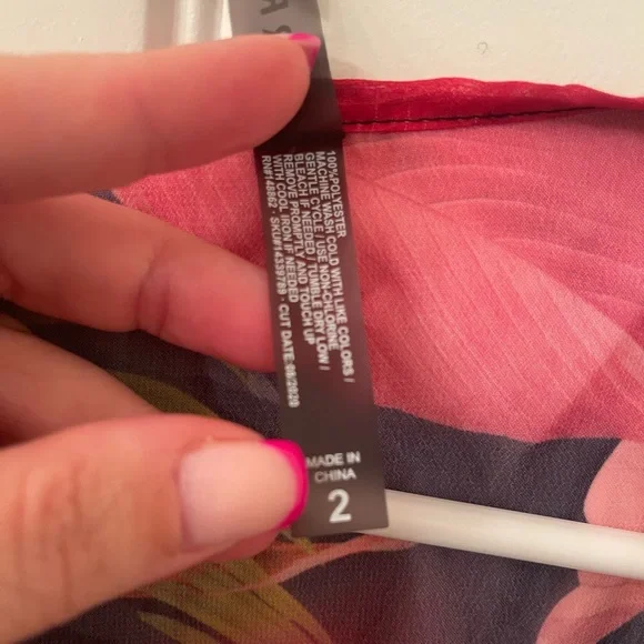 Torrid Pink and Purple Floral Swimsuit with Matching Kimono (Size 2 - 16/18) - Picture 13 of 13